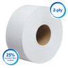 Scott® Toilet Paper & Tissue Roll 3.55IN X750FT 2PLY White Jumbo (JRT) Premium High Capacity 750 Sheets/Roll 12 Rolls/Case