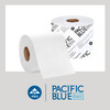 Pacific Blue Basic Toilet Paper & Tissue Roll 4X3.8 IN 1PLY White Standard 1500 Sheets/Roll 48 Rolls/Case
