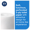 Tork OptiServe® Toilet Paper & Tissue Roll T7 4X3.66 IN 250 FT 2PLY White Embossed Coreless Refill 750 Sheets/Roll