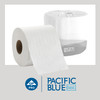 Pacific Blue Toilet Paper & Tissue Roll 4X3.8 IN 1PLY White Embossed Standard EPA Indicator 80/Case