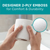 Angel Soft Professional® Toilet Paper & Tissue Roll 4X3.8 IN 2PLY White Embossed EPA Indicator 450 Sheets/Roll