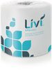 Livi® Toilet Paper & Tissue Roll 4.06X3.98 IN 1PLY White Standard High Capacity 1000 Sheets/Roll 80 Rolls/Case