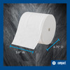 Compact® Toilet Paper & Tissue Roll 4X3.8 IN 2PLY White Embossed Coreless Premium 750 Sheets/Roll 36 Rolls/Case