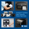 Compact® Toilet Paper & Tissue Roll 4X3.8 IN 2PLY White Premium Embossed Coreless 1125 Sheets/Roll 18 Rolls/Case