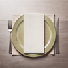 Napkins 15X17 IN White Linen 1/8 Fold High Absorbency 500/Case