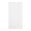 Dinner Napkins 17X17 IN White Regal Paper 3PLY 1/8 Fold Embossed 2000/Case