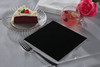 Linen-Like® Dinner Napkins 17X17 IN Black Airlaid Paper 1/4 Fold 300/Case