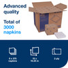Tork Dinner Napkins 16.25X15 IN White Paper 2PLY 1/4 Fold Refill Embossed 375 Count/Pack 8 Packs/Case 3000 Count/Case
