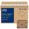 Tork Dinner Napkins 16.25X15 IN White Paper 2PLY 1/4 Fold Refill Embossed 375 Count/Pack 8 Packs/Case 3000 Count/Case