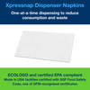 Tork Xpressnap® Dispenser Napkins 8.5X13 IN 4.25X6.5 IN White Paper Interfold Refill Embossed 6000/Case