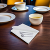 Linen-Like® Dinner Napkins 15.5X15.5 IN White Flat Pack 1200/Case