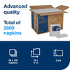 Dinner Napkins 15X16.75 IN 3.75X8.5 IN White Paper 2PLY 1/8 Fold Refill Embossed 100 Count/Pack 28 Packs/Case