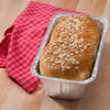 Bread & Loaf Pan 36 OZ Aluminum Silver Oblong Full Curl 500/Case