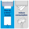 Tork Matic® Levermatic Elevation Paper Towel Dispenser H1 8.1X13.2X14.65 IN White Hard Roll High Capacity Manual 1/Each