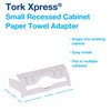 Tork Xpress Paper Towel Dispenser H2 3.7X10.9X5.1 IN Plastic White Small Universal 1/Each