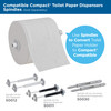 Compact® Coreless Spindle Adapter Kit Gray 2 Count/Pack