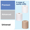 Tork H80 Paper Towel Dispenser 9.32X12.32X15.95 IN Plastic Wall Mount Translucent Black Hard Roll Mechanical 1/Each