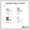 Georgia-Pacific Pro® Paper Towel Dispenser 4.438X11.75 IN Metal Wall Mount, Locking White Multifold 1/Each