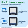 Tork Xpress® H2 Paper Towel Dispenser H2 4X11.9X11.6 IN Plastic Black Mini 1/Each