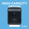 Pacific Blue Ultra™ Paper Towel Dispenser 9X12.9X16 IN Wall Mount Black 1-Roll Mechanical High Capacity 8IN Roll 1/Each