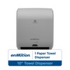enMotion® Paper Towel Dispenser 9.5X14.7X17.3 IN Wall Mount Gray 1-Roll Touchless Automatic 10IN Roll 1/Case