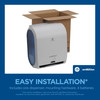 enMotion® Paper Towel Dispenser 9.5X14.7X17.3 IN Wall Mount Gray 1-Roll Touchless Automatic 10IN Roll 1/Case
