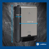 enMotion® Flex Paper Towel Dispenser 7.96X13.31X21.25 IN Stainless Steel Wall Mount 1-Roll Recessed Touchless 1/Each