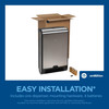 enMotion® Flex Paper Towel Dispenser 7.96X13.31X21.25 IN Stainless Steel Wall Mount 1-Roll Recessed Touchless 1/Each