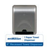 enMotion® Paper Towel Dispenser 8X13.6X16.7 IN Stainless Steel Wall Mount 1-Roll Recessed Touchless Automatic 1/Each