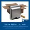 enMotion® Paper Towel Dispenser 8X13.6X16.7 IN Stainless Steel Wall Mount 1-Roll Recessed Touchless Automatic 1/Each