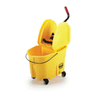 WaveBrake® Mop Bucket & Wringer 35 QT Plastic Yellow Down Press 1/Case