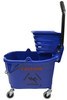 Mop Bucket & Wringer 35 QT Plastic Blue Side Press 1/Each