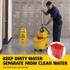 WaveBrake® Mop Bucket & Wringer 35 QT Plastic Yellow Side Press 1/Each