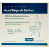 Mop Bucket & Wringer 18.50X16.50X16.50 IN 26 QT PP Yellow Side Press Durable 1/Each