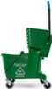 Sparta® Mop Bucket & Wringer 18.50X16.50X16.50 IN 26 QT PP Green Side Press Combo Commercial 1/Each