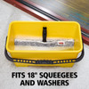 Glass Cleaning Bucket & Lid 11.81X22.19X10.64 IN Yellow Rectangle 1/Each