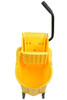 Mop Bucket & Wringer 26 QT Plastic Yellow Side Press 1/Each