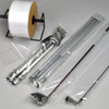 Poly Tube 10IN X3500FT Clear LDPE 1.25MIL With 3 IN Core Diameter 1/Each