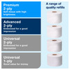 Tork OptiCore® T11 Toilet Paper Dispenser 6.31X14.12X14.56 IN Plastic Black 3-Roll Universal 1/Each