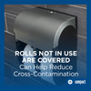 Compact® Quad Toilet Paper Dispenser 6.9X11.75 IN Plastic Silver 4-Roll Compact Stainless Steel Finish 1/Each