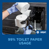 Compact® Quad Toilet Paper Dispenser 6.9X11.75 IN Plastic Silver 4-Roll Compact Stainless Steel Finish 1/Each