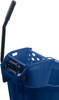OmniFit™ Mop Bucket & Wringer 21.00X18.00X36.00 IN 35 QT PP Blue Side Press Combo 1/Each