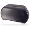 San Jamar Toilet Paper Dispenser 12.25X19.75X6 IN Plastic Black 2-Roll Jumbo (JRT) 9IN Roll 3.25IN Core Diameter 1/Each