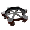 Bucket Dolly 11 IN 5-6 GAL Plastic Metal Black 6 Swivel Casters 1/Each