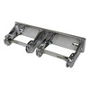 Impact Toilet Paper Dispenser Silver Double 1/Each