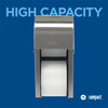 Compact® Toilet Paper Dispenser Stainless Steel Silver Double Roll Vertical Coreless High Capacity 1/Each