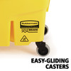 Mop Bucket & Wringer Plastic Yellow Combo 1/Each