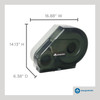 Vista Toilet Paper Dispenser Translucent Smoke Stub Roll Jumbo Jr (JRT) High Capacity 1/Each