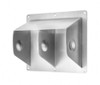Toilet Paper Dispenser Stainless Steel Surface Mount 2-Roll Ligature Resistant 1/Each