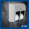 Compact® Toilet Paper Dispenser Stainless Steel Silver Coreless High Capacity Quad 1/Each